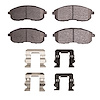 Optimum OE Brake Pads & Hardware Kit, 2007-2014 Suzuki, Position: Front