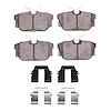 Optimum OE Brake Pads & Hardware Kit, 1999-1999 Audi/Porsche/Volkswagen, Position: Rear - image 1