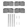 Optimum OE Brake Pads & Hardware Kit, 1987-2012 Fits Multiple Makes/Models, Position: Front & Rear