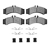 Optimum OE Brake Pads & Hardware Kit, 2002-2006 Fits Multiple Makes/Models, Position: Front & Rear - image 1