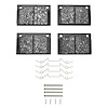 Optimum OE Brake Pads & Hardware Kit, 1989-2003 Fits Multiple Makes/Models, Position: Rear