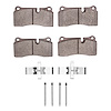 Optimum OE Brake Pads & Hardware Kit, 2008-2021 Audi/Porsche/Volkswagen, Position: Rear