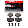 Optimum OE Brake Pads & Hardware Kit, 2005-2016 Smart, Position: Front