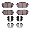 Optimum OE Brake Pads & Hardware Kit, 2007-2012 Kia/Hyundai/Genesis, Position: Rear - image 1