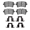 Optimum OE Brake Pads & Hardware Kit, 2012-2013 Audi/Porsche/Volkswagen, Position: Rear - image 1