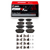 Optimum OE Brake Pads & Hardware Kit, 2012-2020 Fits Multiple Makes/Models, Position: Front & Rear