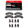 Optimum OE Brake Pads & Hardware Kit, 2012-2020 Hino, Position: Front & Rear