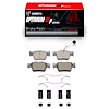 Optimum OE Brake Pads & Hardware Kit, 2017-2020 Maserati, Position: Rear