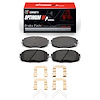 Optimum OE Brake Pads & Hardware Kit, 2010-2013 Kia/Hyundai/Genesis, Position: Front