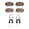 Optimum OE Brake Pads & Hardware Kit, Fits Select Volvo, Position: Rear