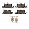 Optimum OE Brake Pads & Hardware Kit, 2019-2021 Audi/Porsche/Volkswagen, Position: Rear - image 1