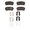Optimum OE Brake Pads & Hardware Kit, 2015-2021 Kia/Hyundai/Genesis, Position: Rear - image 1