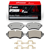 Optimum OE Brake Pads & Hardware Kit, Fits Select Audi/Porsche/Volkswagen, Position: Rear