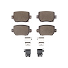 Optimum OE Brake Pads & Hardware Kit, Fits Select Tesla, Position: Rear