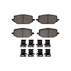 Optimum OE Brake Pads & Hardware Kit, Fits Select Acura/Honda, Position: Rear