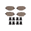 Optimum OE Brake Pads & Hardware Kit, Fits Select Ford/Lincoln/Mercury/Mazda, Position: Rear - image 1