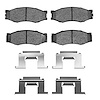 Optimum OE Brake Pads & Hardware Kit, 1982-1997 Infiniti/Nissan, Position: Front - image 1