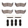 Optimum OE Brake Pads & Hardware Kit, 1996-2002 Ford/Lincoln/Mercury/Mazda, Position: Rear - image 1