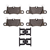 Optimum OE Brake Pads & Hardware Kit, 2016-2021 Audi/Porsche/Volkswagen, Position: Rear - image 1