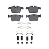 Optimum OE Brake Pads & Hardware Kit, Fits Select Fits Multiple Makes/Models, Position: Rear