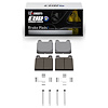 Euro Ceramic Brake Pads & Hardware Kit, 1963-1976 Fits Multiple Makes/Models, Position: Front - image 1