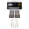 Euro Ceramic Brake Pads & Hardware Kit, 1980-1985 Mercedes-Benz, Position: Front - image 1