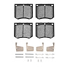 Euro Ceramic Brake Pads & Hardware Kit, 1970-1977 Ford/Lincoln/Mercury/Mazda, Position: Front - image 1
