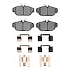 Euro Ceramic Brake Pads & Hardware Kit, 1991-1998 Volvo, Position: Front - image 1