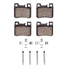 Euro Ceramic Brake Pads & Hardware Kit, 1986-1995 Mercedes-Benz, Position: Rear - image 1