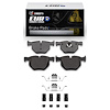 Euro Ceramic Brake Pads & Hardware Kit, 2004-2010 BMW, Position: Rear