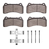 Euro Ceramic Brake Pads & Hardware Kit, 2003-2005 Jaguar, Position: Front - image 1
