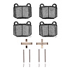 Euro Ceramic Brake Pads & Hardware Kit, 2003-2020 Fits Multiple Makes/Models, Position: Rear - image 1