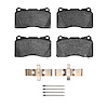 Euro Ceramic Brake Pads & Hardware Kit, 2014-2017 Mopar, Position: Front & Rear - image 1