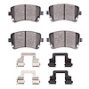 Euro Ceramic Brake Pads & Hardware Kit, 2003-2018 Audi/Porsche/Volkswagen, Position: Rear - image 1