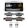 Euro Ceramic Brake Pads & Hardware Kit, 2005-2018 Mercedes-Benz, Position: Rear