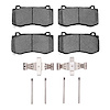 Euro Ceramic Brake Pads & Hardware Kit, Fits Select Mopar, Position: Front - image 1