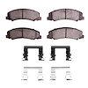 Euro Ceramic Brake Pads & Hardware Kit, 2006-2016 GM, Position: Front - image 1