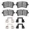 Euro Ceramic Brake Pads & Hardware Kit, 2011-2021 Audi/Porsche/Volkswagen, Position: Rear - image 1