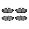 Euro Ceramic Brake Pads, 2012-2014 Ford/Lincoln/Mercury/Mazda, Position: Rear - image 1