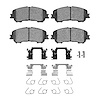 Euro Ceramic Brake Pads & Hardware Kit, Fits Select Fits Multiple Makes/Models, Position: Front - image 1