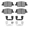 Euro Ceramic Brake Pads & Hardware Kit, Fits Select Mopar, Position: Front - image 1
