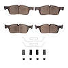 Euro Ceramic Brake Pads & Hardware Kit, 2015-2019 Fits Multiple Makes/Models, Position: Front