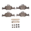 Euro Ceramic Brake Pads & Hardware Kit, Fits Select BMW, Position: Front