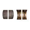 Premium Riveted Shoes, 1986-2013 Fits Multiple Makes/Models, Position: Rear - image 1