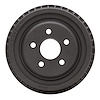 Brake Drum, 1988-1993 Mopar, Position: Rear - image 1