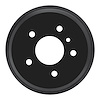 Brake Drum, 2000-2005 Mercedes-Benz, Position: Rear