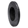 E-Line Drilled & Slotted Black Brake Rotor, 1999-2007 Suzuki, Position: Front Left - image 2