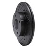 E-Line Drilled & Slotted Black Brake Rotor, 1999-2007 Suzuki, Position: Front Left - image 3