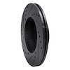 E-Line Drilled & Slotted Black Brake Rotor, 1999-2007 Suzuki, Position: Front Right - image 1