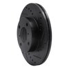 E-Line Drilled & Slotted Black Brake Rotor, 1999-2007 Suzuki, Position: Front Right - image 4